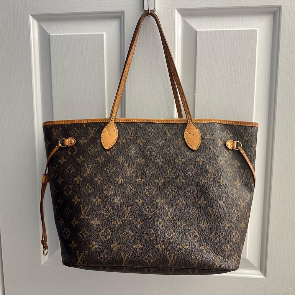 Louis Vuitton Neverfull MM classic with pink interior